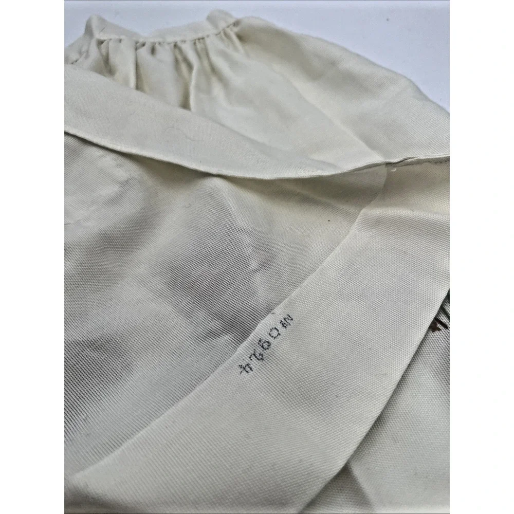 Vintage Hand Embroidered Mushroom Apron EUC